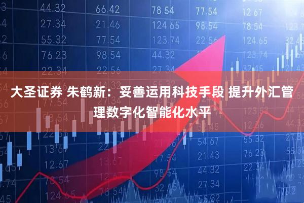 大圣证券 朱鹤新：妥善运用科技手段 提升外汇管理数字化智能化水平